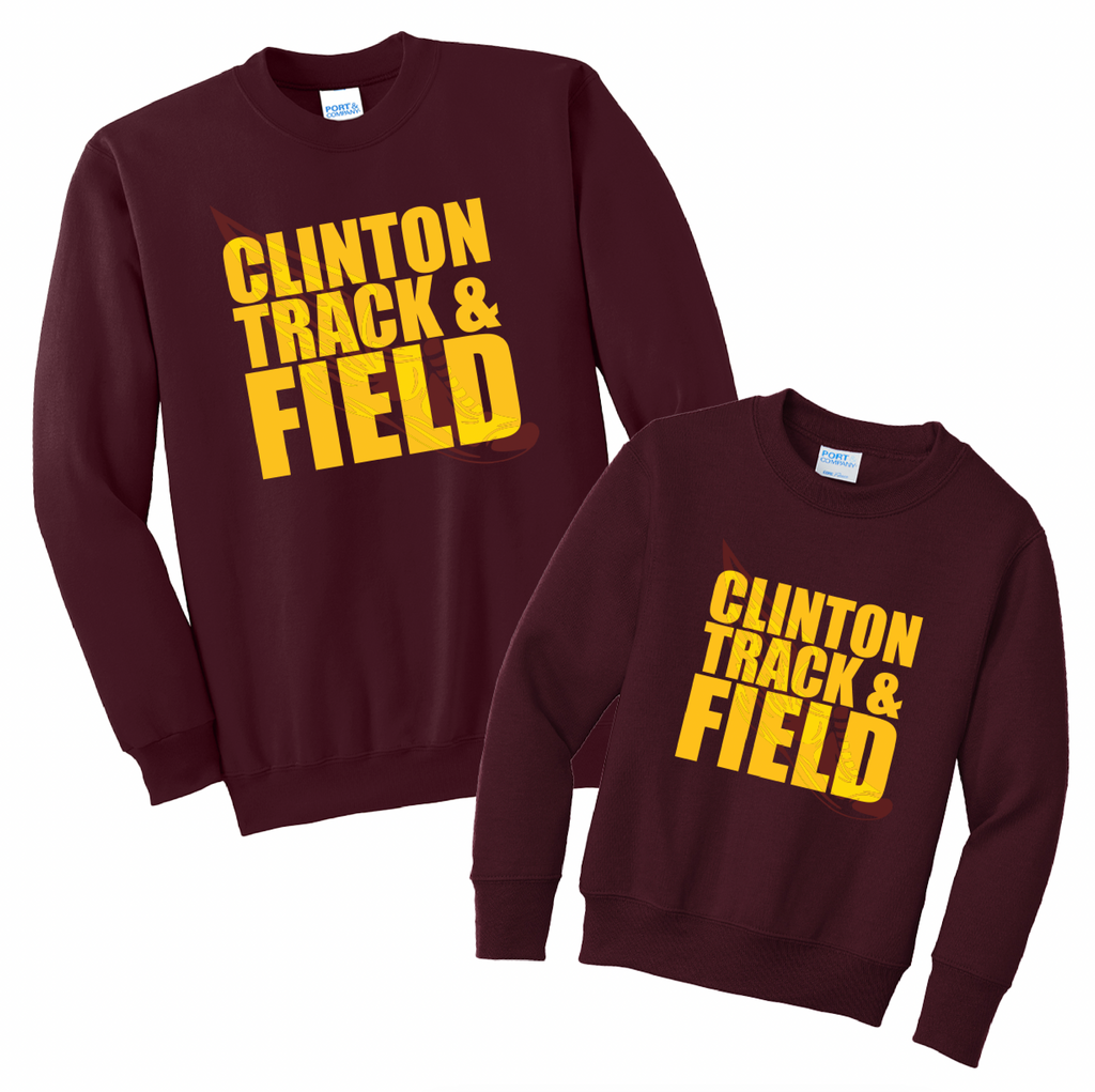 CJHT25 - Clinton JH Track - Fleece Crewneck Sweatshirt