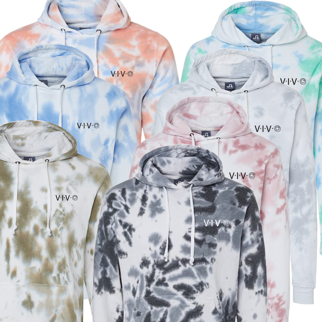 VIVO - Vivo Apparel - Tie-Dyed Fleece Hoodie