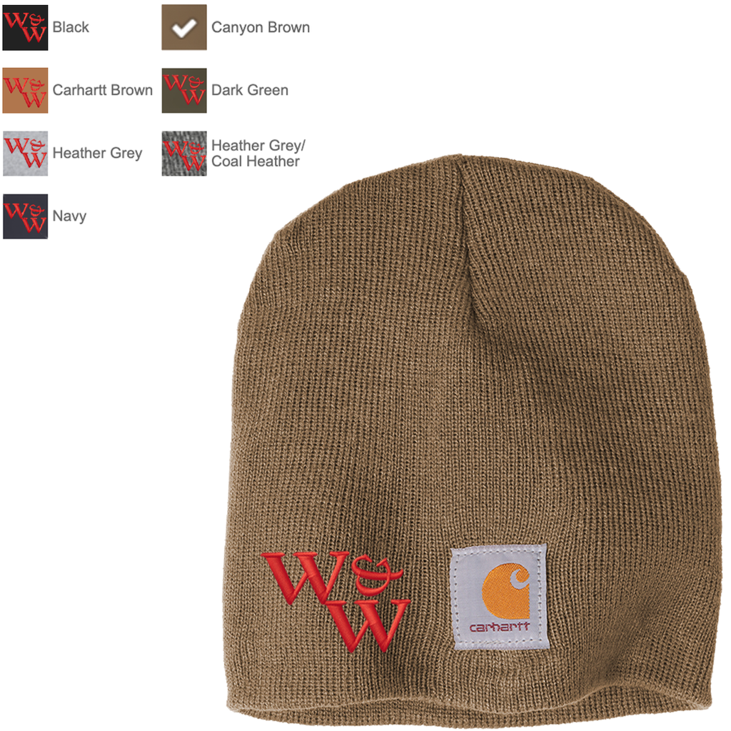 WWC22 - Wells & Wells Construction - EMB - Carhartt Acrylic Beanie