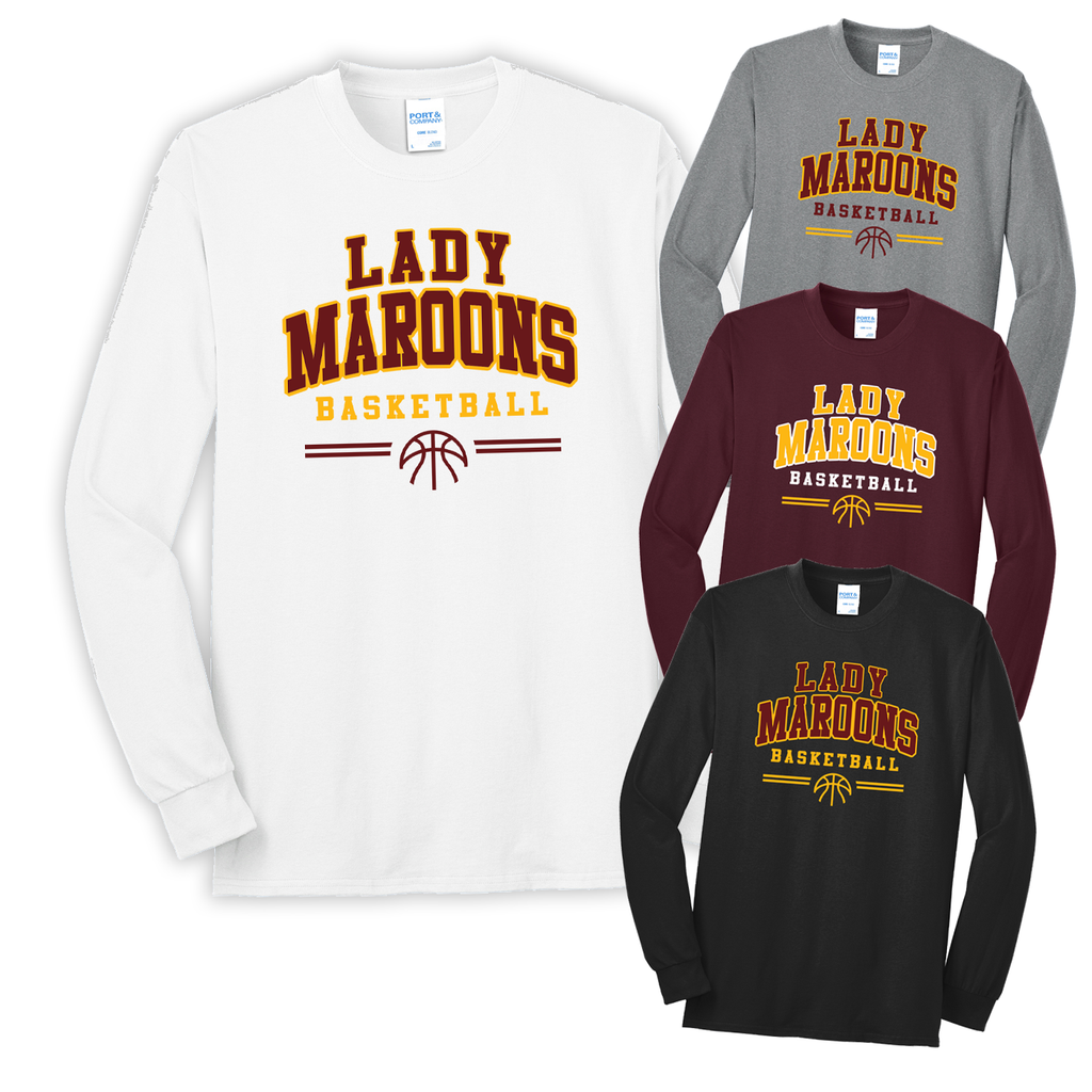 CJHGB26 - Clinton JH Girls Basketball - 50/50 Long-Sleeve T-Shirt