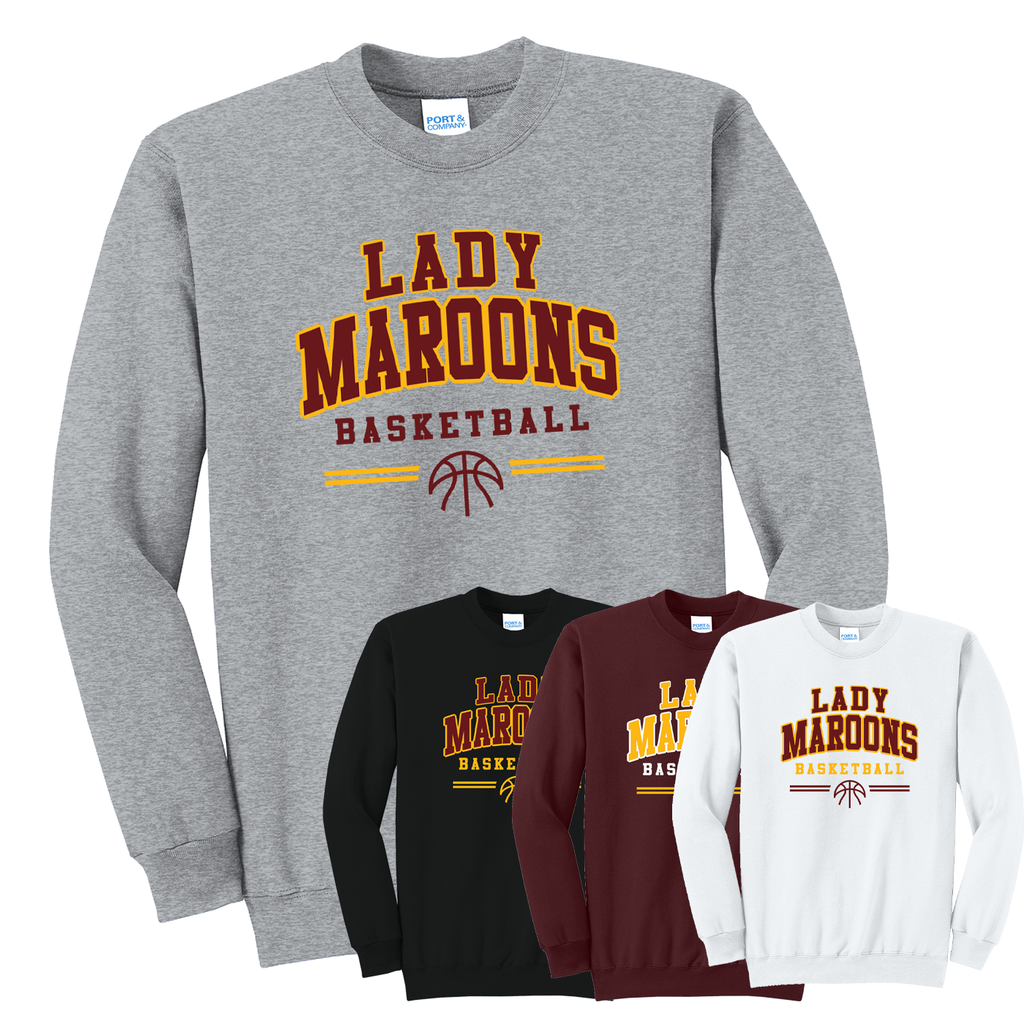 CJHGB26 - Clinton JH Girls Basketball - Fleece Crewneck