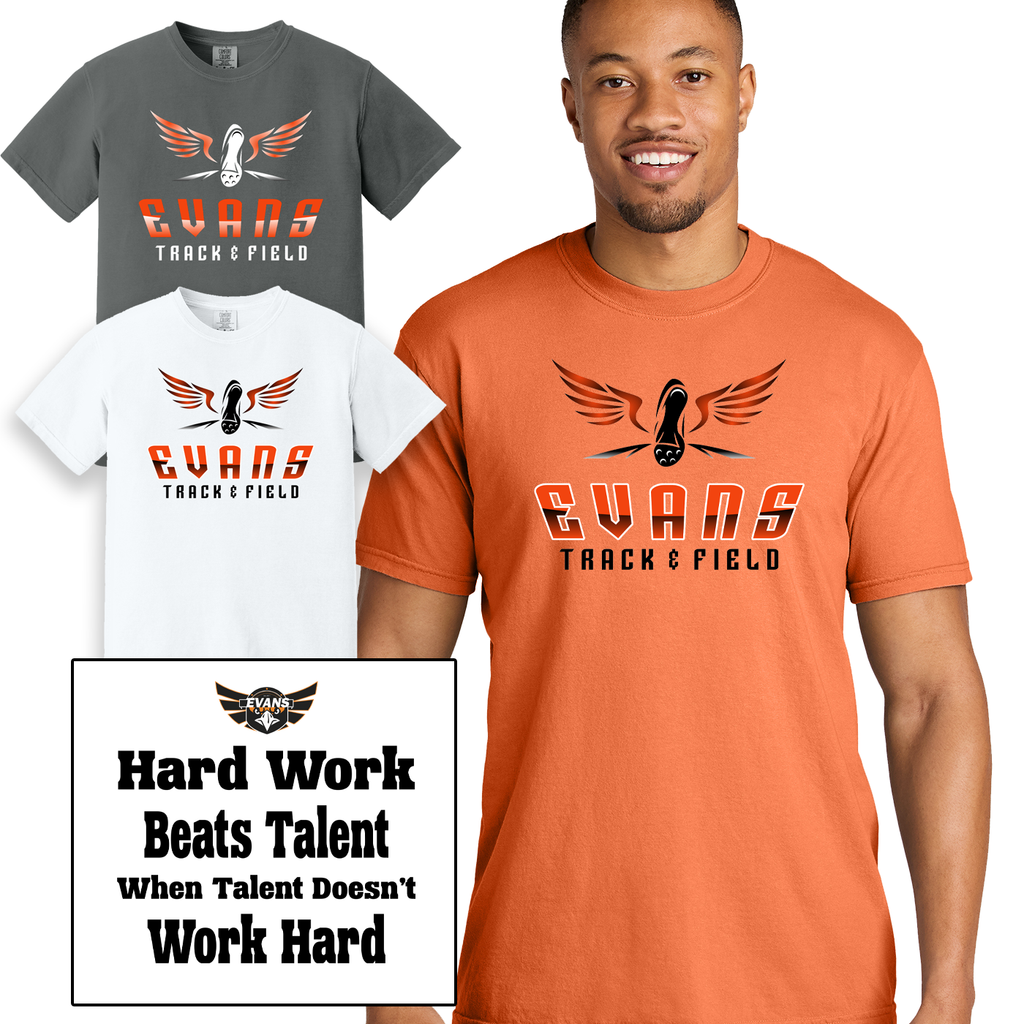 ETF26 - Evans Track & Field - Comfort Color Short Sleeve