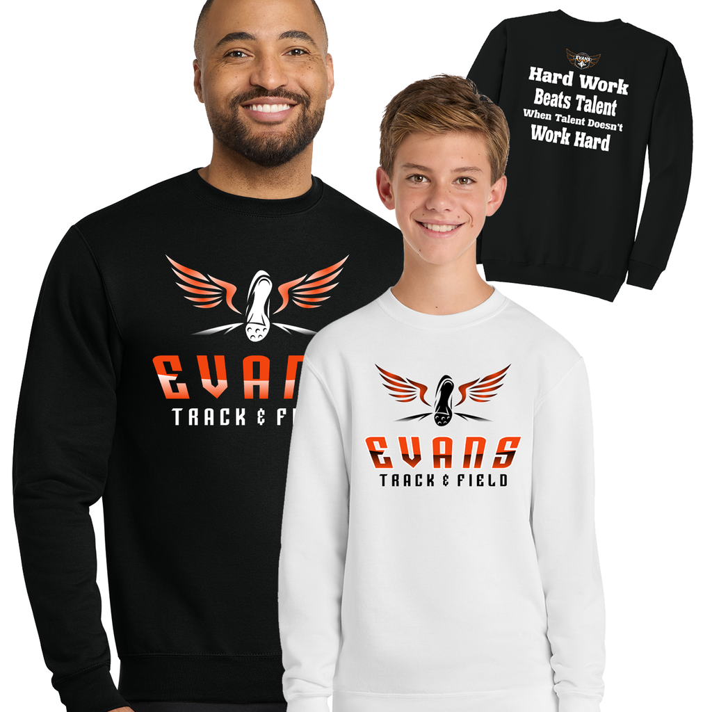 ETF26 - Evans Track & Field - Standard Crew Neck Fleece