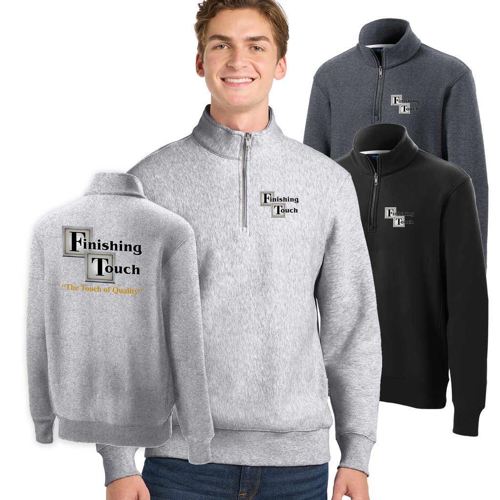 FTCN26 - Finishing Touch  - Super Heavyweight 1/4-Zip Pullover Sweatshirt