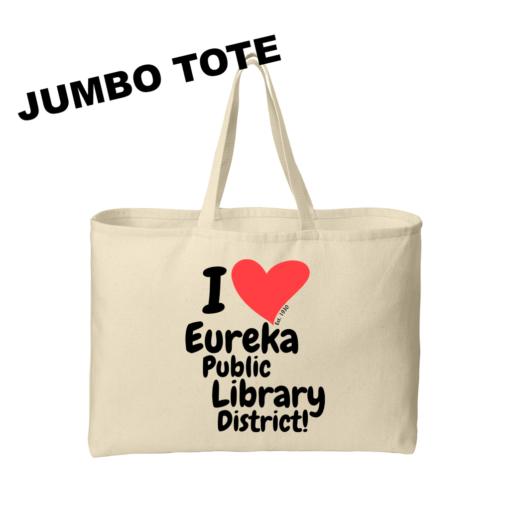 EPL95 - Eureka Public Library  - Twill Jumbo Tote