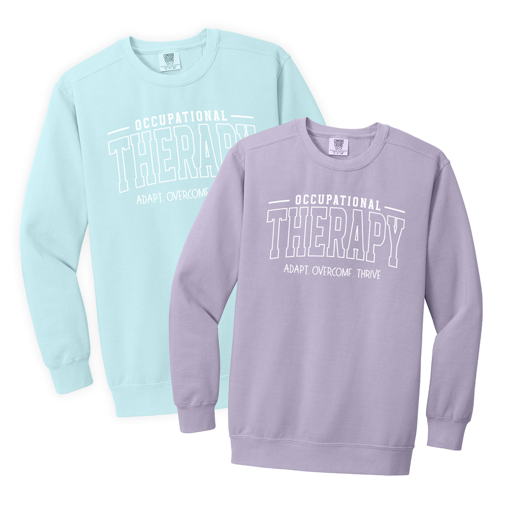 ICCOTA26 - Occupational Therapy - Comfort Colors Crew Sweatshirt - Line Art