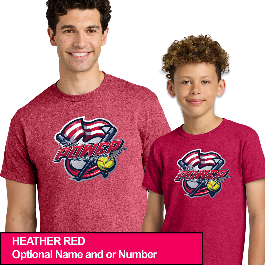 PPW25 - Pekin Power Web Portal - Short Sleeve Tee - Heather Red