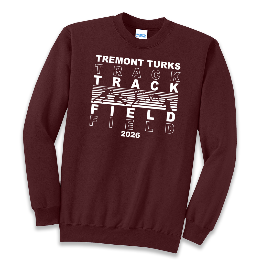 TTMT26 - Tremont Middle School Track - Crew Neck Fleece