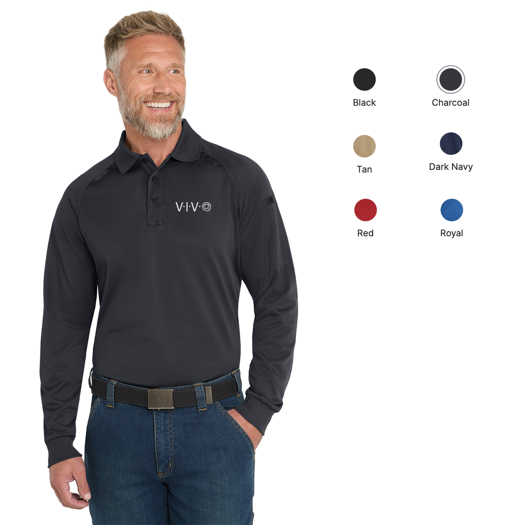 VIVO - EMB - CornerStone® Select Long Sleeve Snag-Proof Tactical Polo
