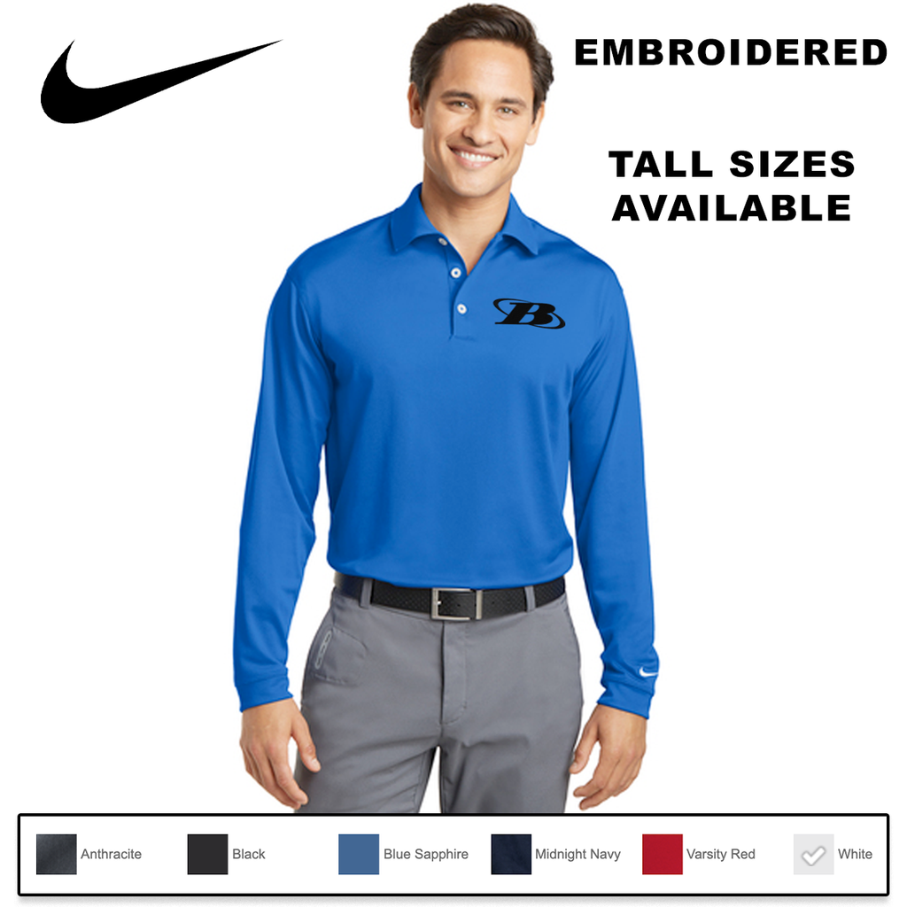 BB - EMB - Nike Long Sleeve Dri-FIT Stretch Tech Polo