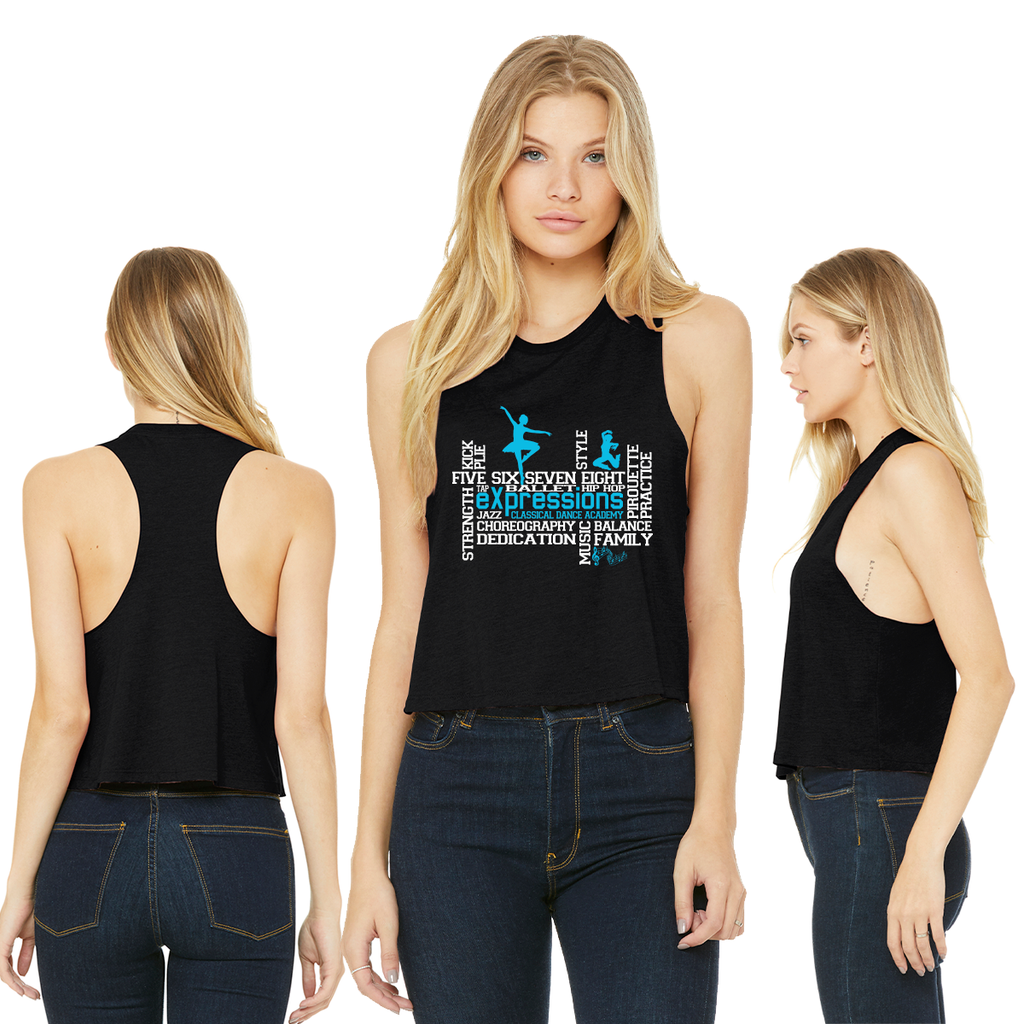 eXpressions - Women’s Racerback Cropped Tank