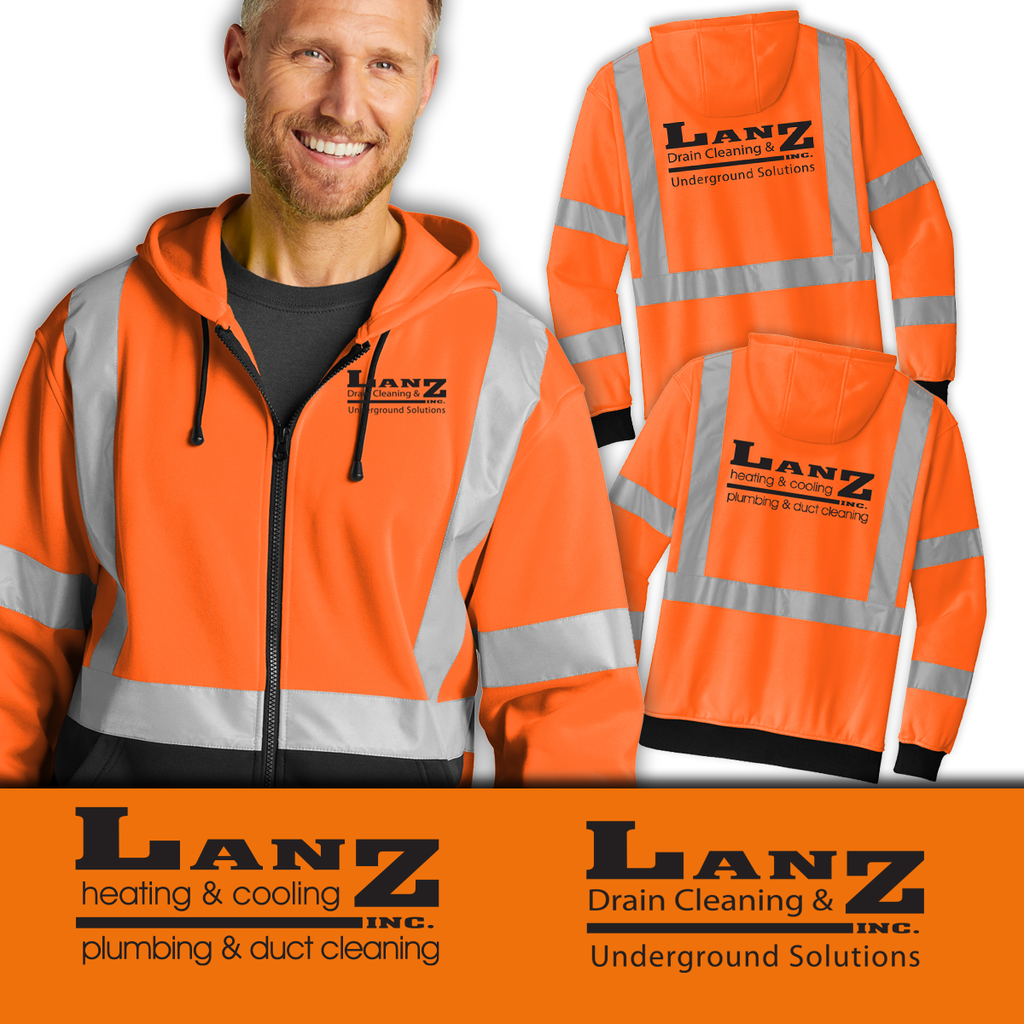 Lanz - Heavy-Duty Fleece Full-Zip Hoodie