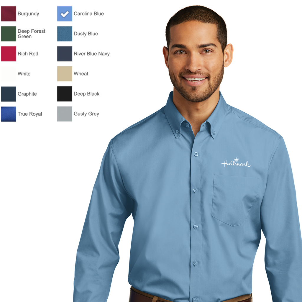 Hallmark - Light Weight Long sleeve Poplin Shirt