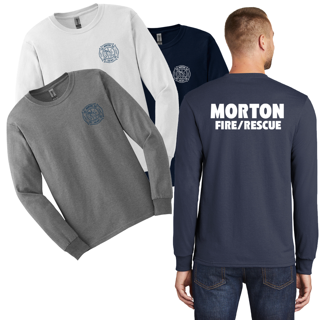 MFR - Morton Fire - Long Sleeve Tee, Left Chest & Full Back Prints