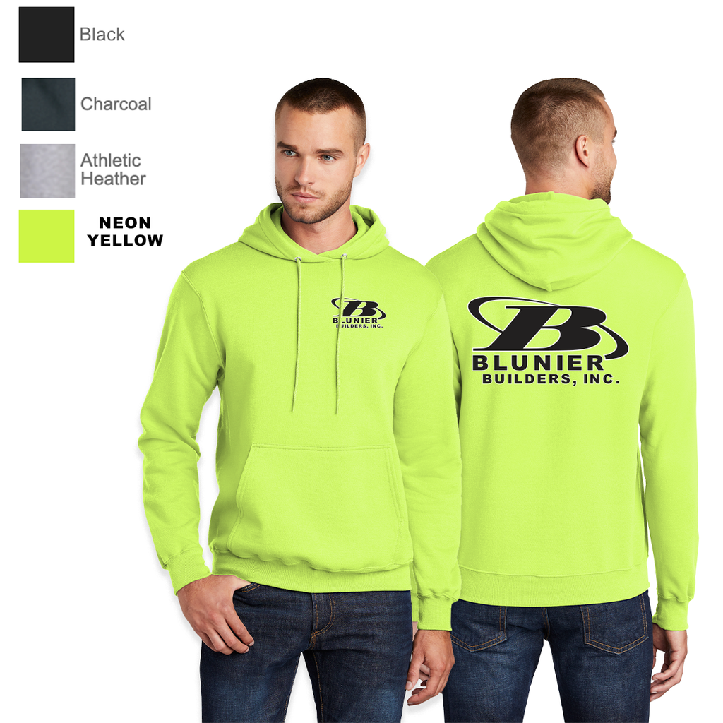 BB Port Company Core Fleece Pullover Hooded Sweatshirt