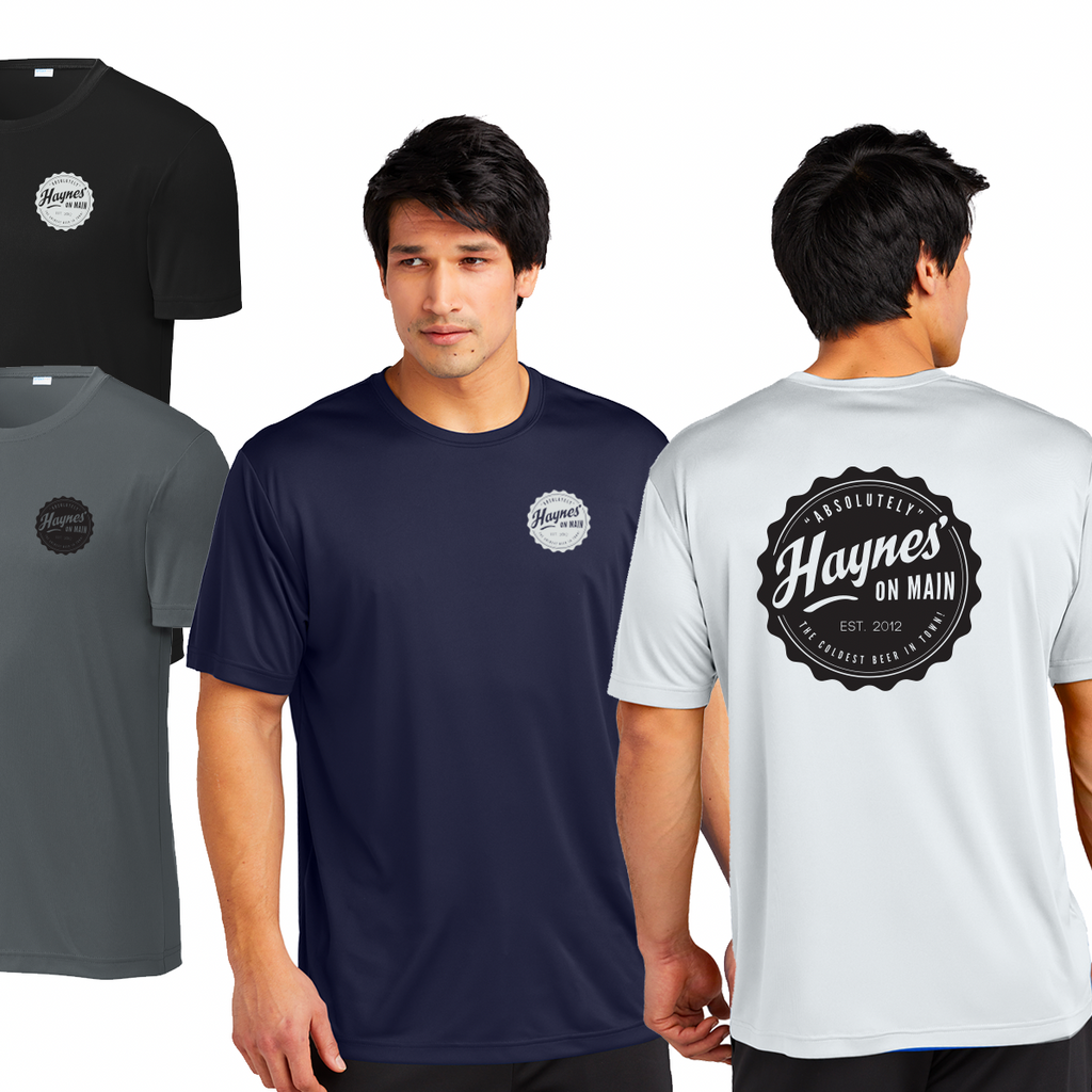 HOM23 - Haynes' on Main - Short Sleeve Wicking Tee