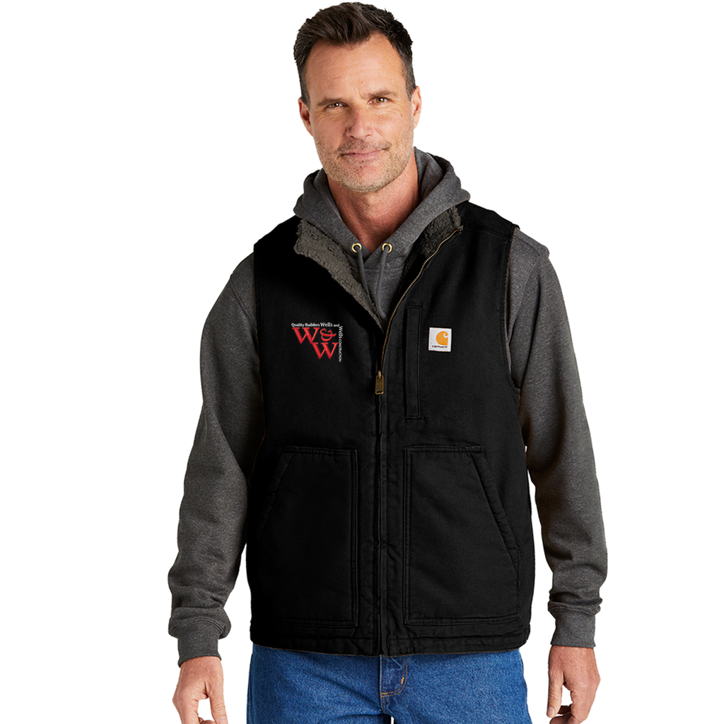 Carhartt sherpa online lined hooded vest