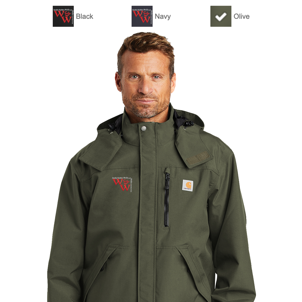 WWC22 Wells Wells Construction EMB Carhartt Shoreline Jacket