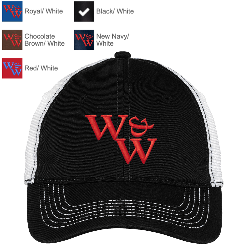 WWC22 - Wells & Wells Construction - EMB - District Mesh Back Cap