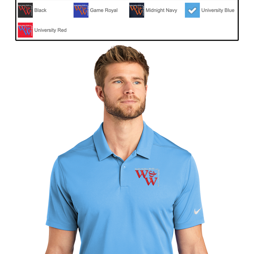 WWC22 - Wells & Wells Construction - EMB - Nike Dry Solid Polo